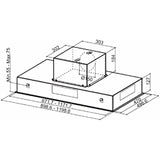 Conventional Hood Mepamsa Cielo 740 m³/h 90cm Inox LED Steel-2