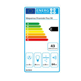 Conventional Hood Mepamsa Piramide Plus 90X 90 cm 290 m³/h 65W C-1