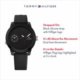 Men's Watch Tommy Hilfiger DENIM Black (Ø 44 mm)-3