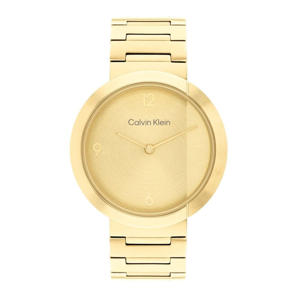 Men's Watch Calvin Klein 25200290 Golden (Ø 30 mm)-0