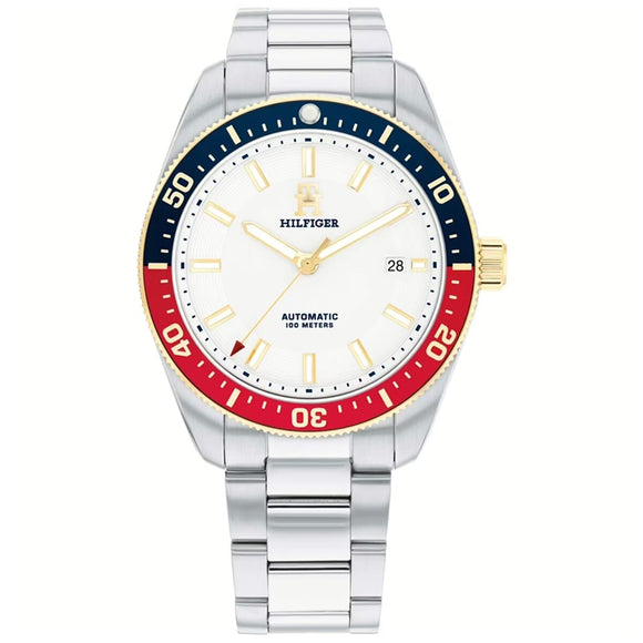 Unisex Watch Tommy Hilfiger TH85 White Silver (Ø 40 mm)-0