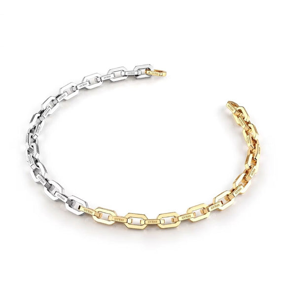Ladies' Bracelet Guess JUBS03217JWRHYGT-U 45 cm Golden Silver-0