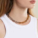 Ladies' Bracelet Guess JUBS03217JWRHYGT-U 45 cm Golden Silver-2