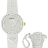 Ladies' Watch Versace MEDUSA POP 3H + VERSACE WHITE SILICON PURSE (Ø 39 mm)-0