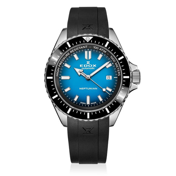 EDOX Skydiver Neptunian 80120-3NCA-BUIDN Man Mechanical Watch-0