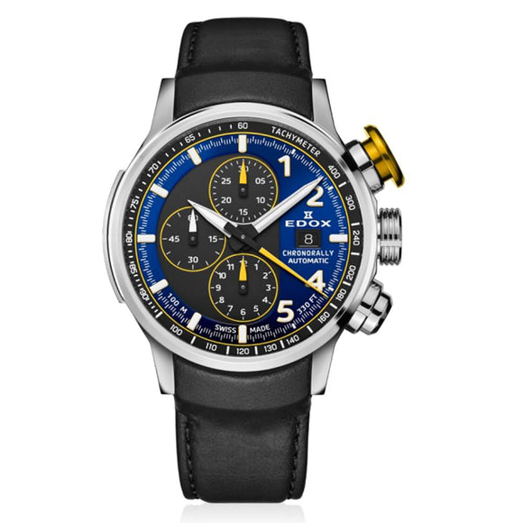 Edox 01129-TTNJCN-BUNJ Chronorally Automatic Mens Watch 45mm 10ATM-0