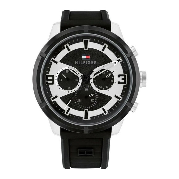 Men's Watch Tommy Hilfiger 1792074 Black (Ø 45 mm)-0