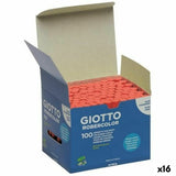 Chalks Giotto Robercolor Red 16 Units 100 Pieces-0