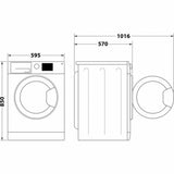 Washer - Dryer Whirlpool Corporation FFWDB864369BV 1400 rpm 8 kg 59,5 cm-5