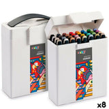 Set of Felt Tip Pens Carioca PLUS SKETCH MARKER Multicolour 32 Pieces (8 Units)-0