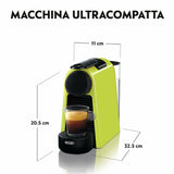 Capsule Coffee Machine DeLonghi ESSENZA MINI Lime 600 ml-17