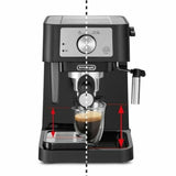 Express Manual Coffee Machine DeLonghi Stilosa Premium EC260.BK 1 L 15 bar 1100 W Black-2