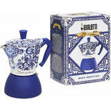 Italian Coffee Pot Bialetti MOKA D&G Blue Aluminium 6 Cups-1