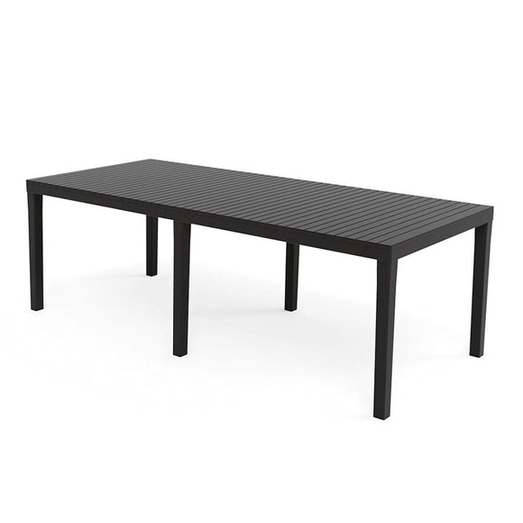 Dining Table IPAE Progarden Indo ind012an Extendable Anthracite 220 x 90 x 72 cm-0