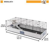 Cage Ferplast Metal Recycled plastic 179 x 56 x 72 cm-5