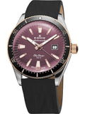 Edox Watch 80131-357RNRC-VIO Quartz 30 ATM Sapphire Glass Date Official Box