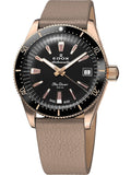 Edox Watch 80131-37RNC-NI Quartz 30 ATM Date Sapphire 36 mm Official Box