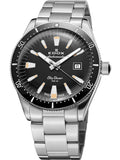 Edox Watch 80131-3NM-NIB Quartz 30 ATM Date Sapphire Box