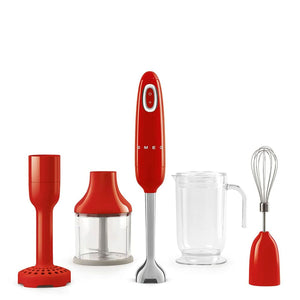 Multifunction Hand Blender with Accessories Smeg HBF22RDEU Red 700 W-0