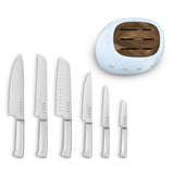 Set of Kitchen Knives and Stand Smeg KBSF02PB-2