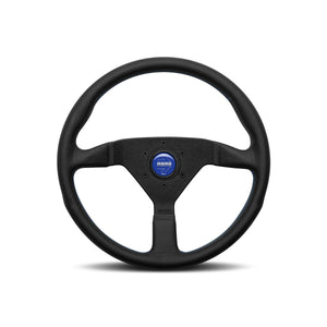 Racing Steering Wheel Momo MONTECARLO Black/Blue Ø 35 cm-0