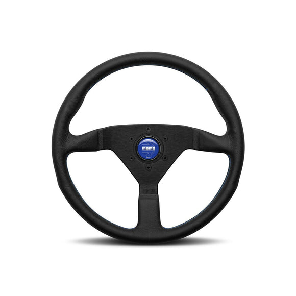 Racing Steering Wheel Momo MONTECARLO Black/Blue Ø 35 cm-0