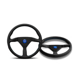 Racing Steering Wheel Momo MONTECARLO Black/Blue Ø 35 cm-1