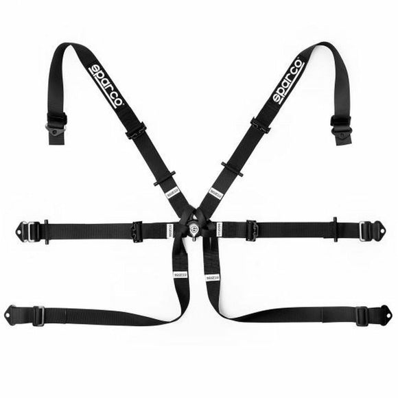 Harness with 6 fastening points Sparco S04819H2NR Black-0