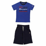 Children's Sports Outfit Champion Blue 2 Pieces-4