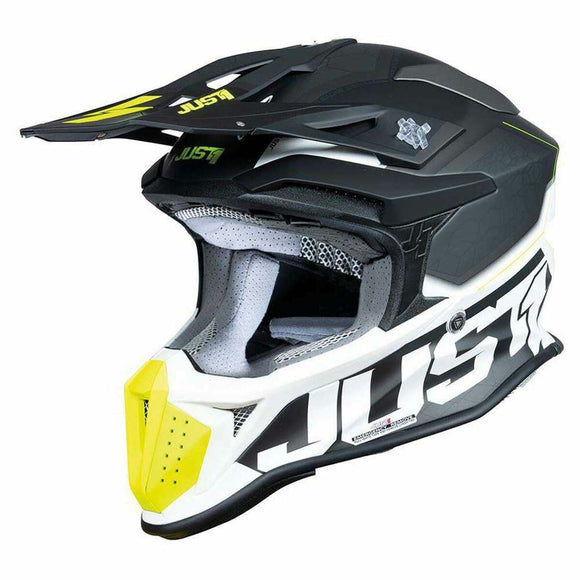 Full Face Helmet Just1 J-18 F HEXA Black White-0