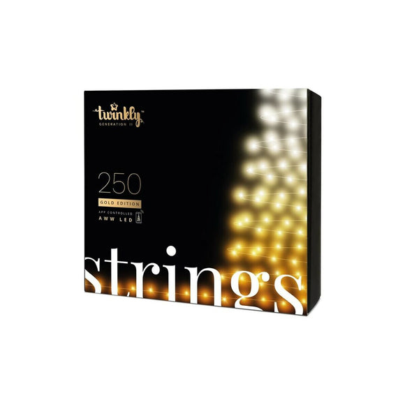 LED Lights Twinkly Strings 250 Gold Edition-0