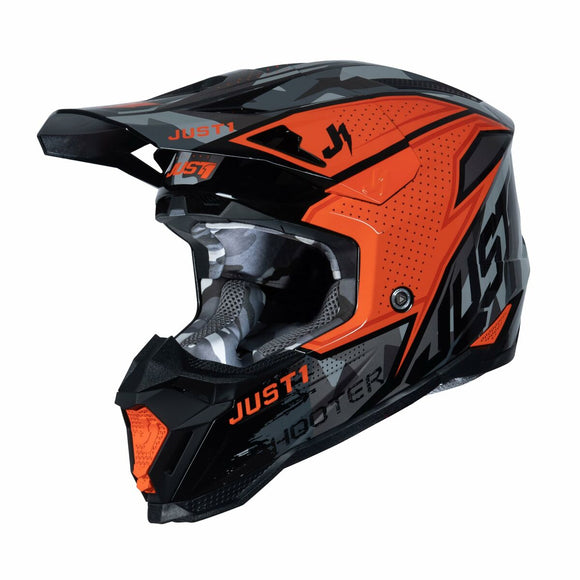 Full Face Helmet Just1 J-40 Shooter Black Orange-0