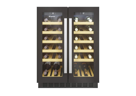 Candy | Wine Cooler | CCVB 60D/1 | Energy efficiency class G | Built-in | Bottles capacity 38 | Black-0