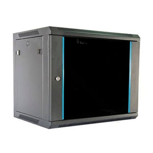 Wall-mounted Rack Cabinet 2LAN 9U Black-0