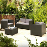 Garden furniture SP Berner Diva Tropea Anthracite Dark grey (4 Pieces)-1
