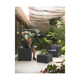 Table Set with 2 Armchairs SP Berner Diva tete grafit-3