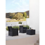 Table Set with 2 Armchairs Shaf Anthracite 57 X 57 X 42 CM (3 Pieces)-5