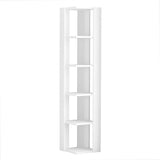 Corner Shelves Alexandra House Living White Wood MDP 33 x 161 x 33 cm 5 Shelves-0