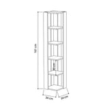 Corner Shelves Alexandra House Living White Wood MDP 33 x 161 x 33 cm 5 Shelves-1