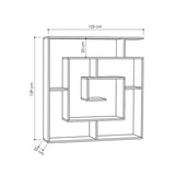 Shelves Alexandra House Living White Wood MDP 125 x 129 x 22 cm Labyrinth-1