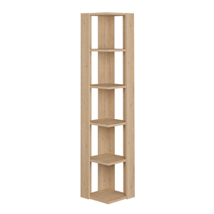 Corner Shelves Alexandra House Living Oak Wood MDP 33 x 161 x 33 cm 5 Shelves-0