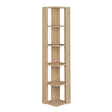 Corner Shelves Alexandra House Living Oak Wood MDP 33 x 161 x 33 cm 5 Shelves-0