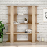 Bookshop Alexandra House Living Oak Wood MDP 110 x 122 x 29 cm 4 Shelves-3