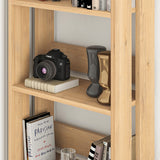 Bookshop Alexandra House Living Oak Wood MDP 57 x 155 x 25 cm 5 Shelves-2