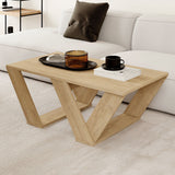 Centre Table Alexandra House Living Diagonal Oak Wood MDP 110 x 40 x 60 cm-2