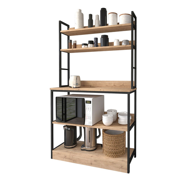 Larder Alexandra House Living 101 x 160 x 36 cm 4 Shelves industrial Shelves-0