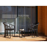Table set with chairs Resol Raff Black 3 Pieces-4
