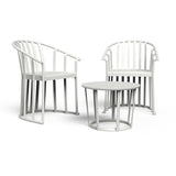 Table set with chairs Resol Raff White 3 Pieces-0