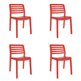 Garden chair Garbar Wind Red polypropylene 50 x 78 x 54 cm (4 Units)-0