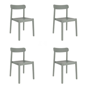 Garden chair Garbar Elba Grey polypropylene 50 x 53 x 80 cm 4 Units (4 Pieces)-0